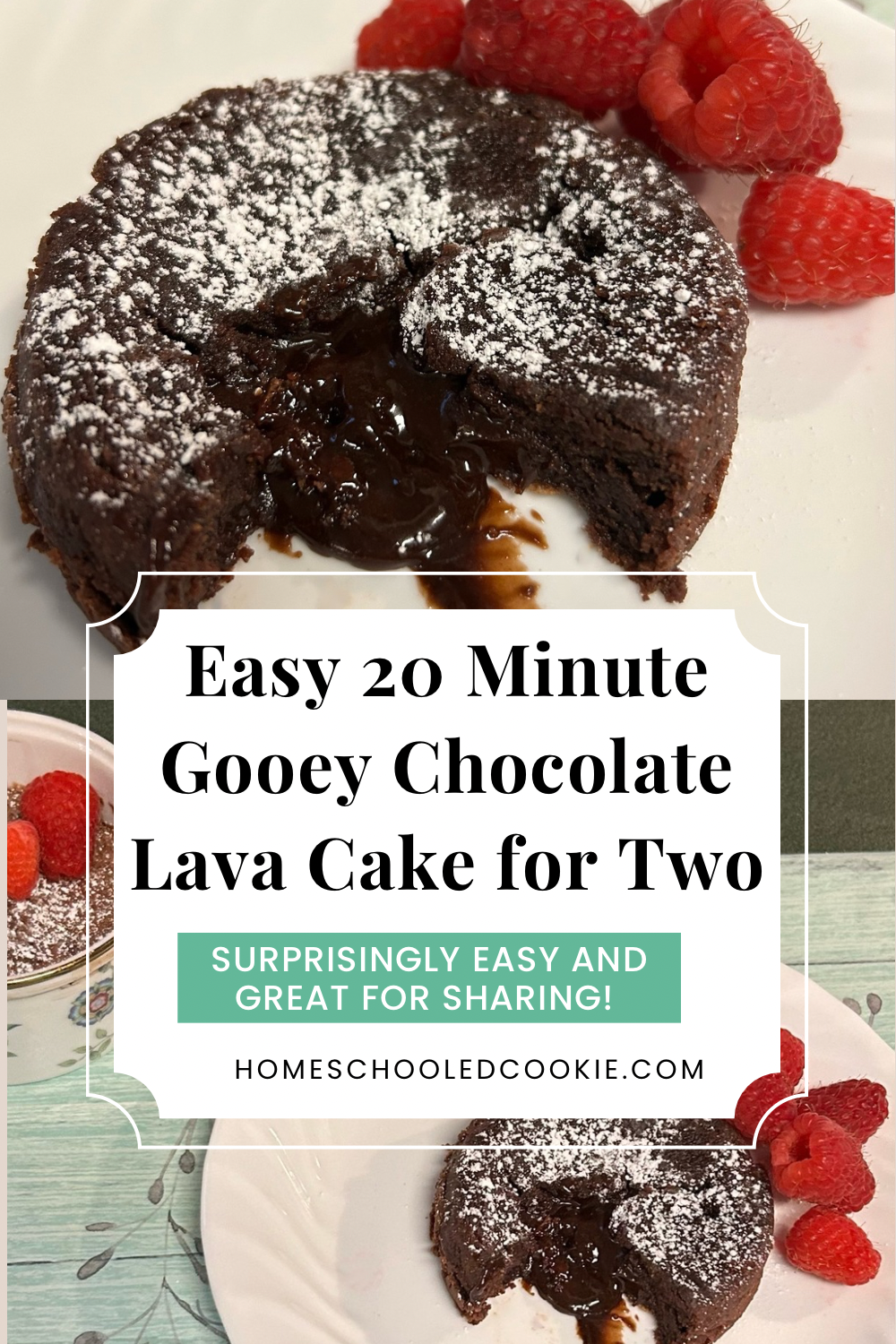 Easy 20-Minute Gooey Chocolate Lava Cake for Two